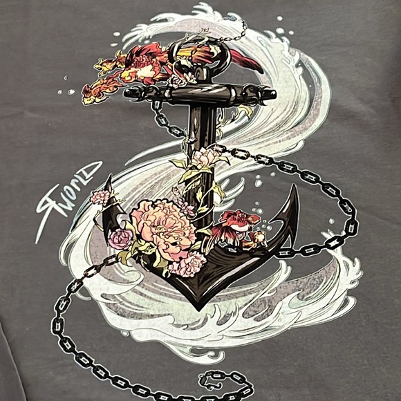 Long sleeve 100% organic cotton tee with limited edition artist series design - Picture 2 of 5